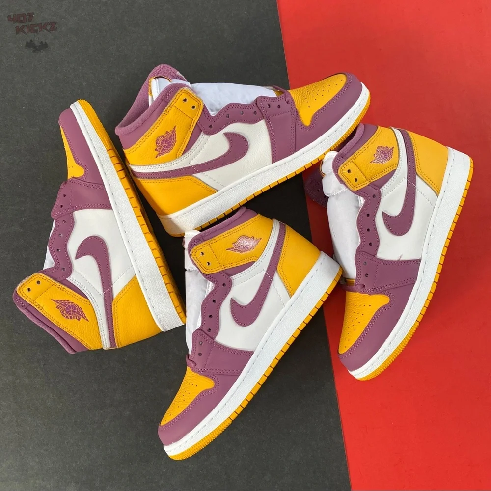 Air Jordan 1 High Brotherhood 💛💜 - Picture 13 of 14